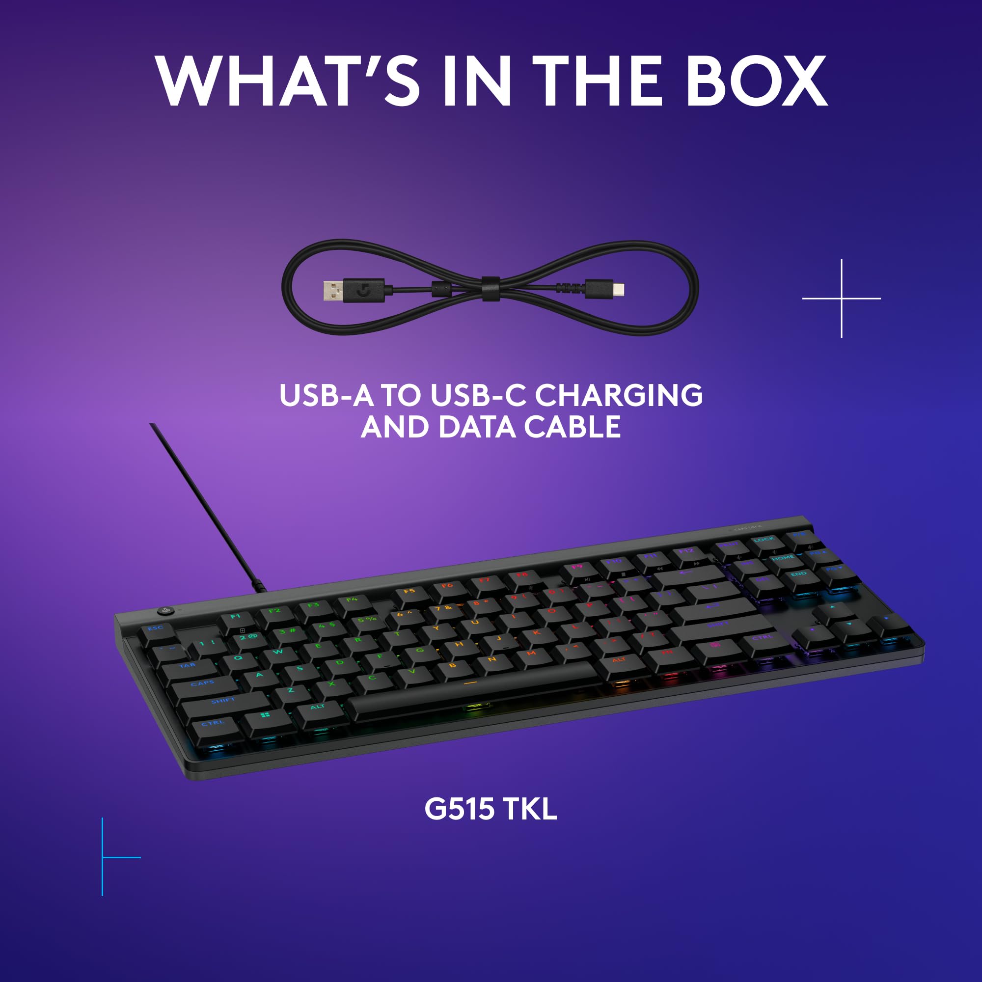 Logitech G G515 TKL Wired Low Profile Gaming Keyboard with GL Mechanical Switches and LIGHTSYNC RGB 8