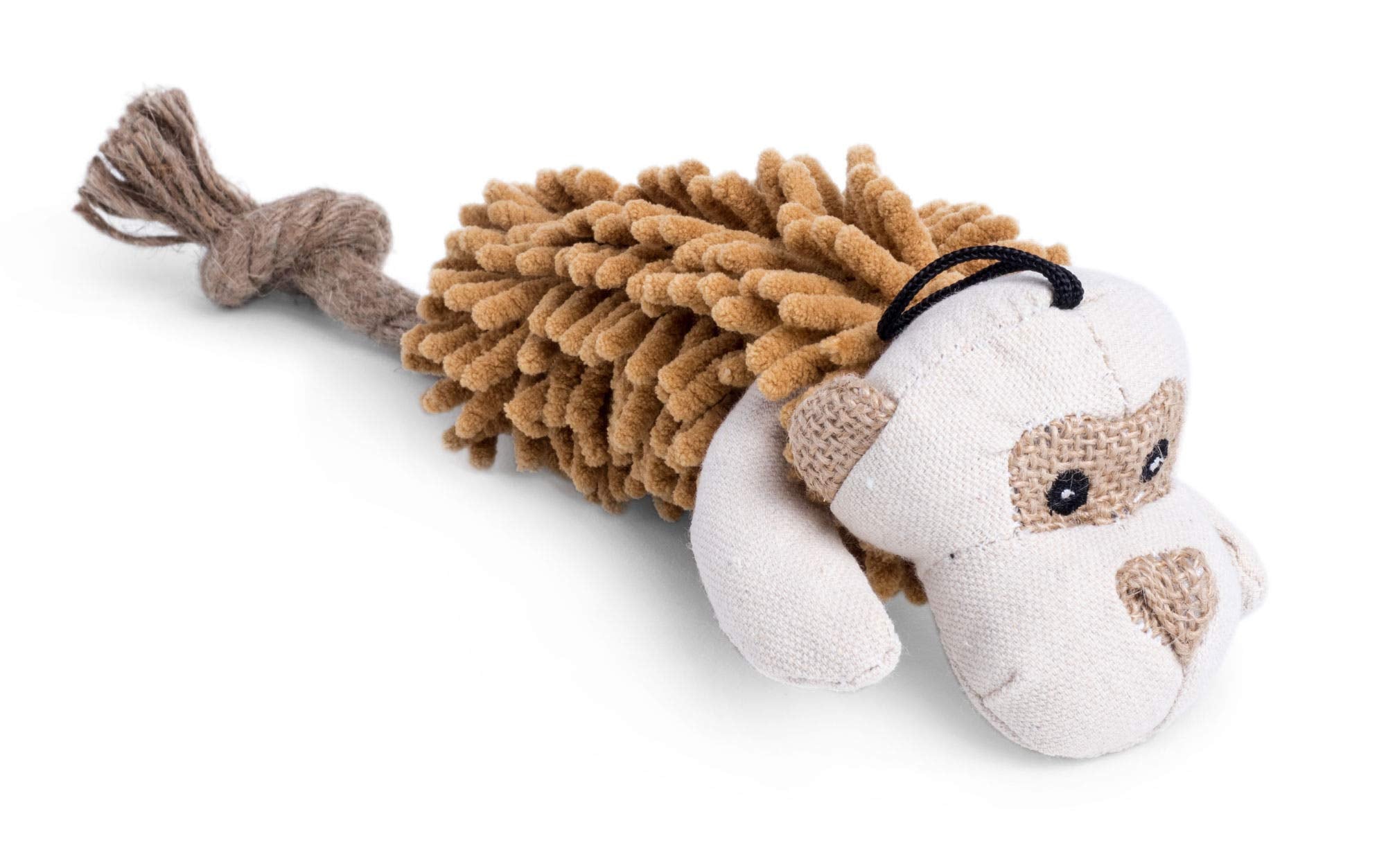 Petface Shaggy Monkey Plush Dog Toy - Large, Yellow | Interactive Play Toy 2