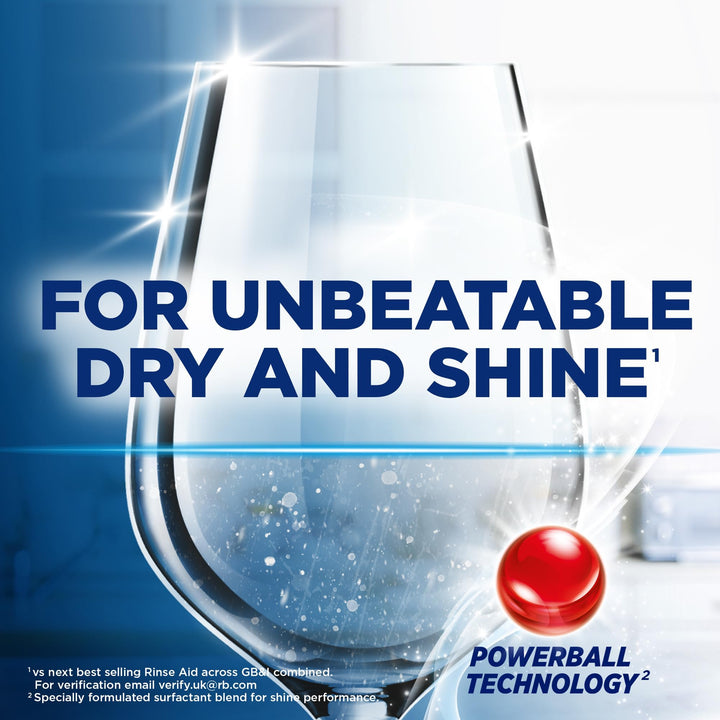 Finish - Rinse & Shine Dishwasher Rinse Aid, Lemon, 1.2L (400ml x 3)