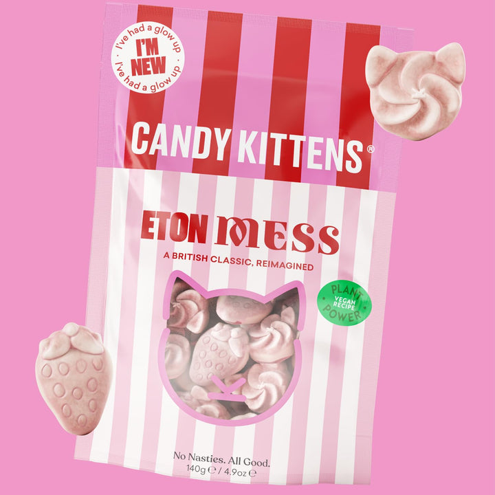 Candy Kittens Eton Mess Wild Strawberry Vegan Sweets Gift Pack