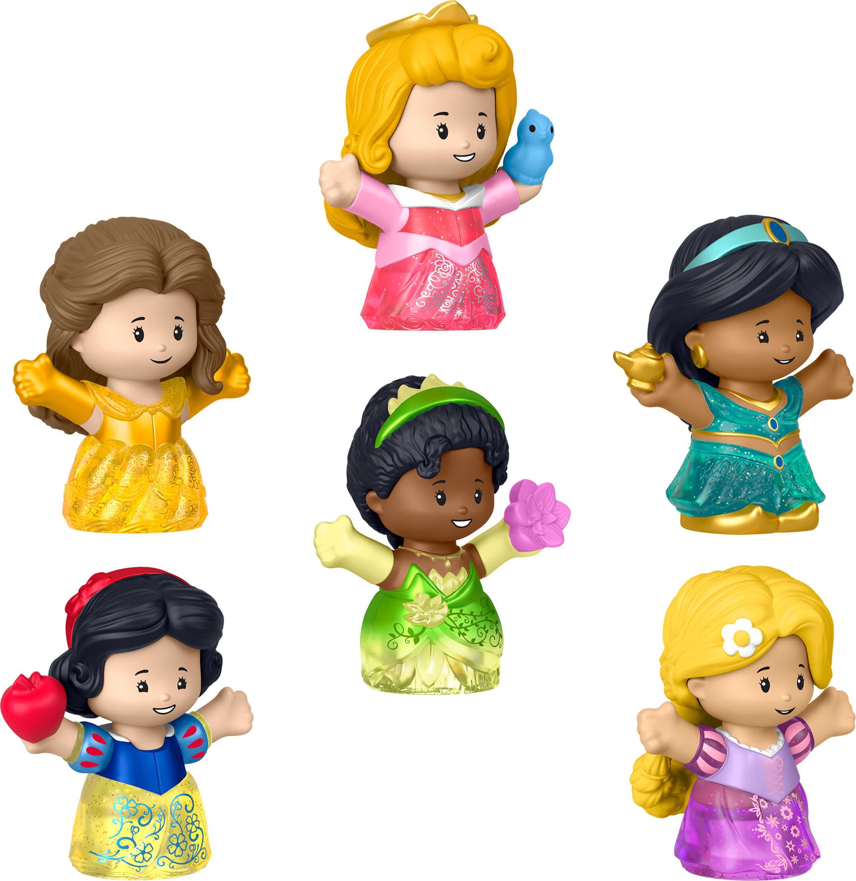 Fisher-Price Little People Disney Princess Shimmer Gowns Figure Set - Ages 18 Months+ 1