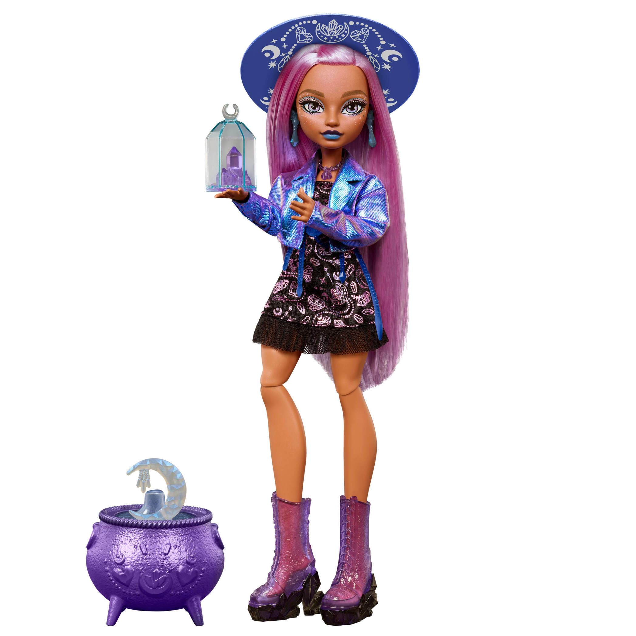 Monster High Layla Stone Moonspell Magic Doll - Crystal Witch, Ages 4+ 1