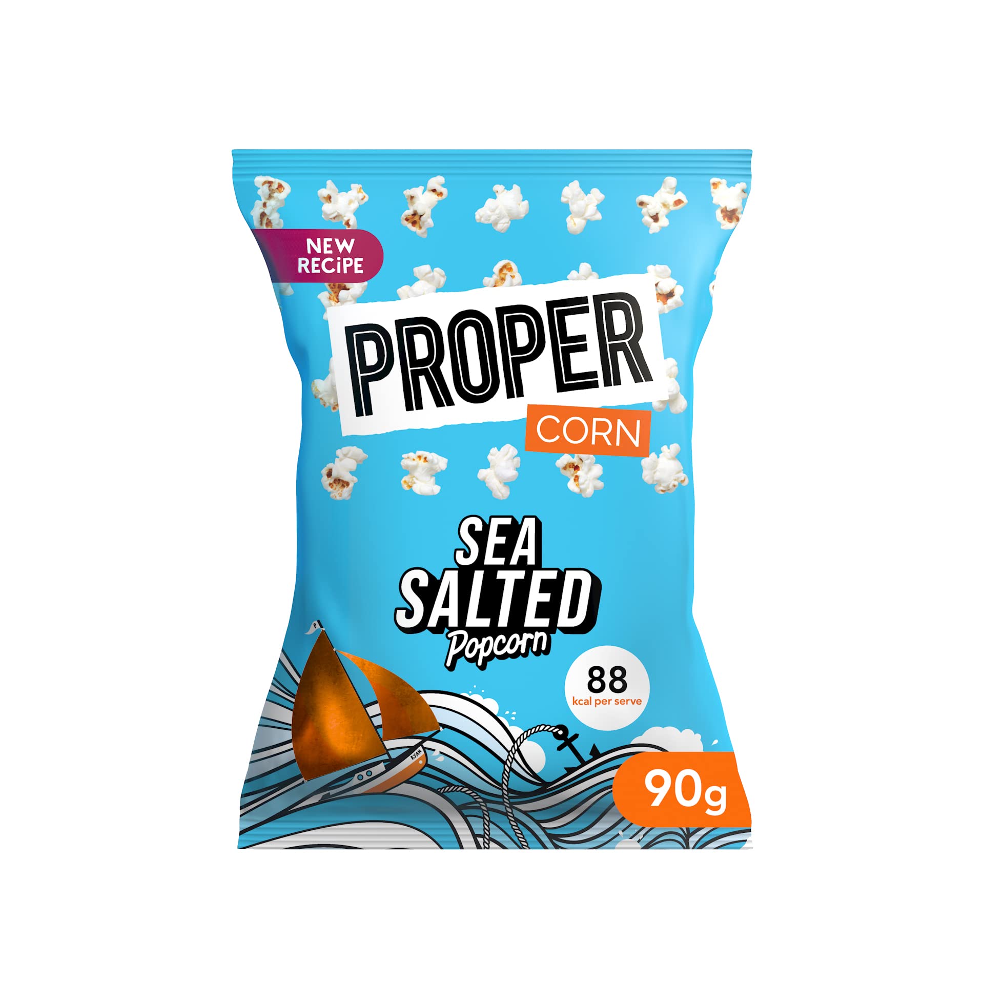 PROPER Lightly Sea Salted Popcorn - Natural Sea Salt Seasoning, Vegetarian Snack 5