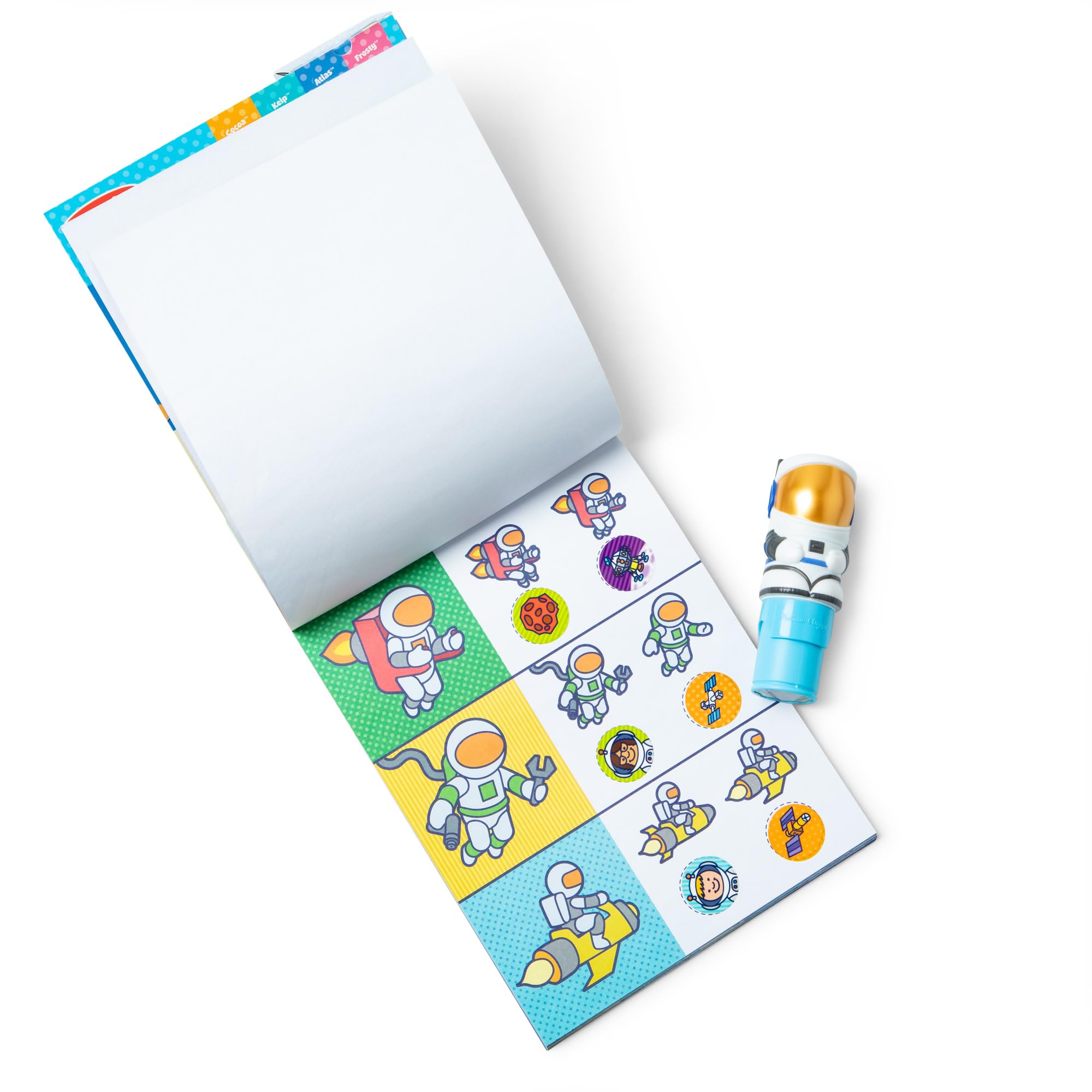 Melissa & Doug Sticker WOW! Astronaut Bundle - 500 Stickers, Atlas Stamper | Ages 3-7 4