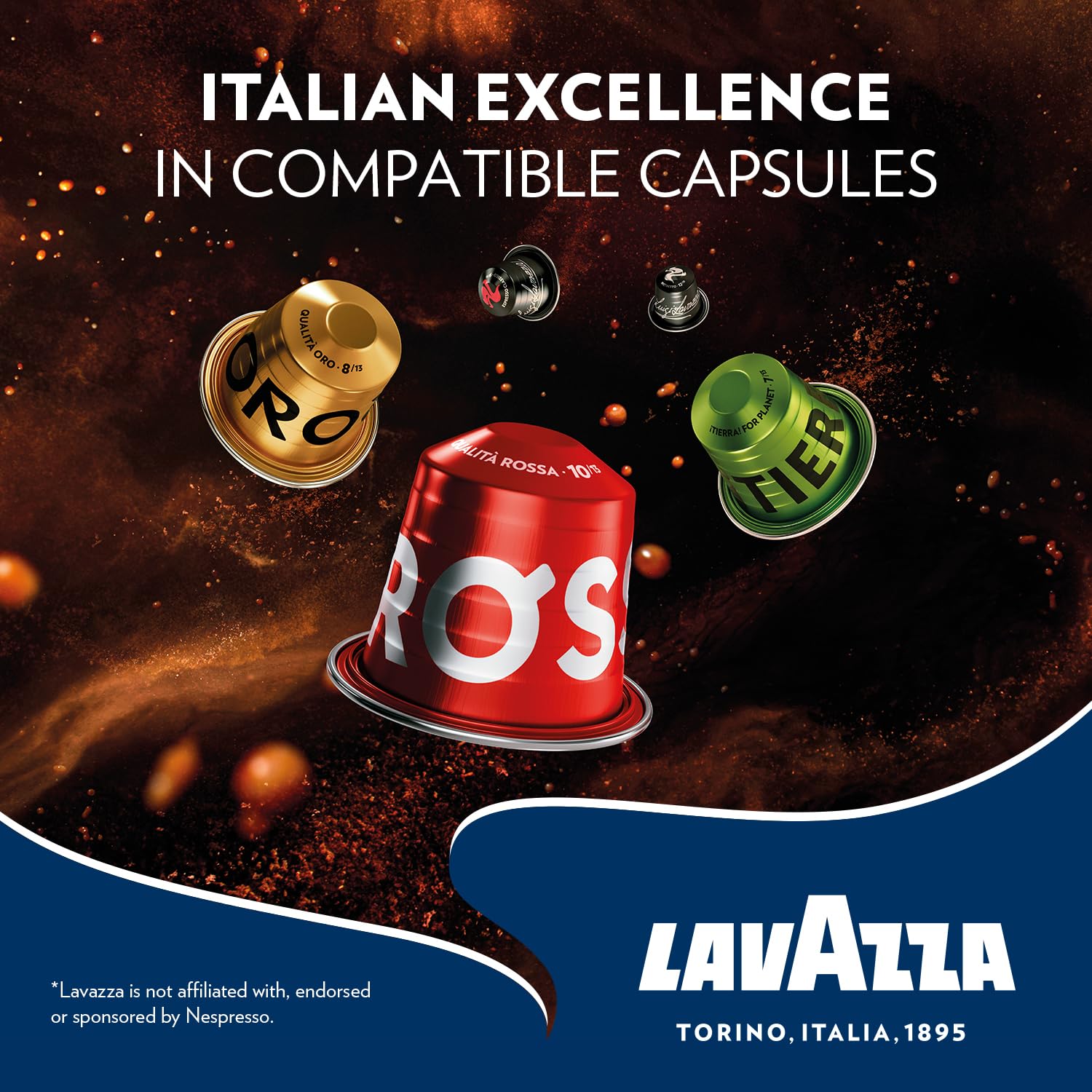 Lavazza Decaf Coffee Pods - 30 Count Compatible with Nespresso Machines | Medium Intensity