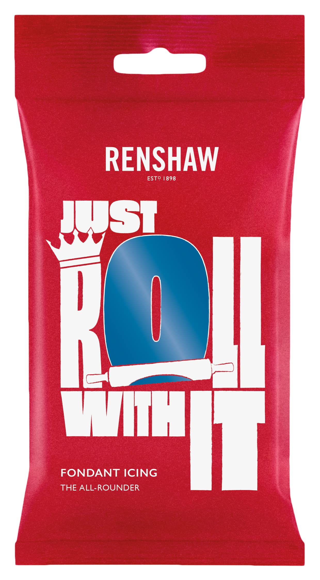 Renshaw Atlantic Blue Just Roll With It Fondant Icing, 1 kg 1