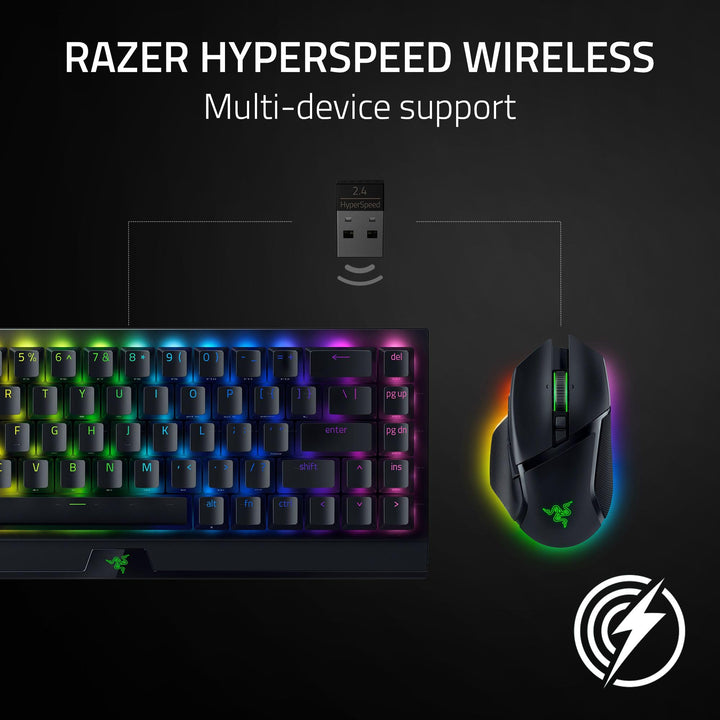 Razer Basilisk V3 Pro - Wireless Gaming Mouse with HyperScroll Tilt Wheel, 30K Sensor, RGB Lighting