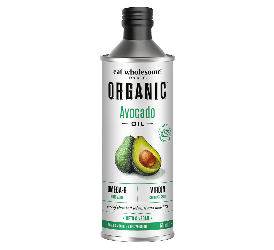 Eat Wholesome Organic Avocado Oil, 500ml - Cold Pressed, Unrefined, High in Omega-9, Vegan