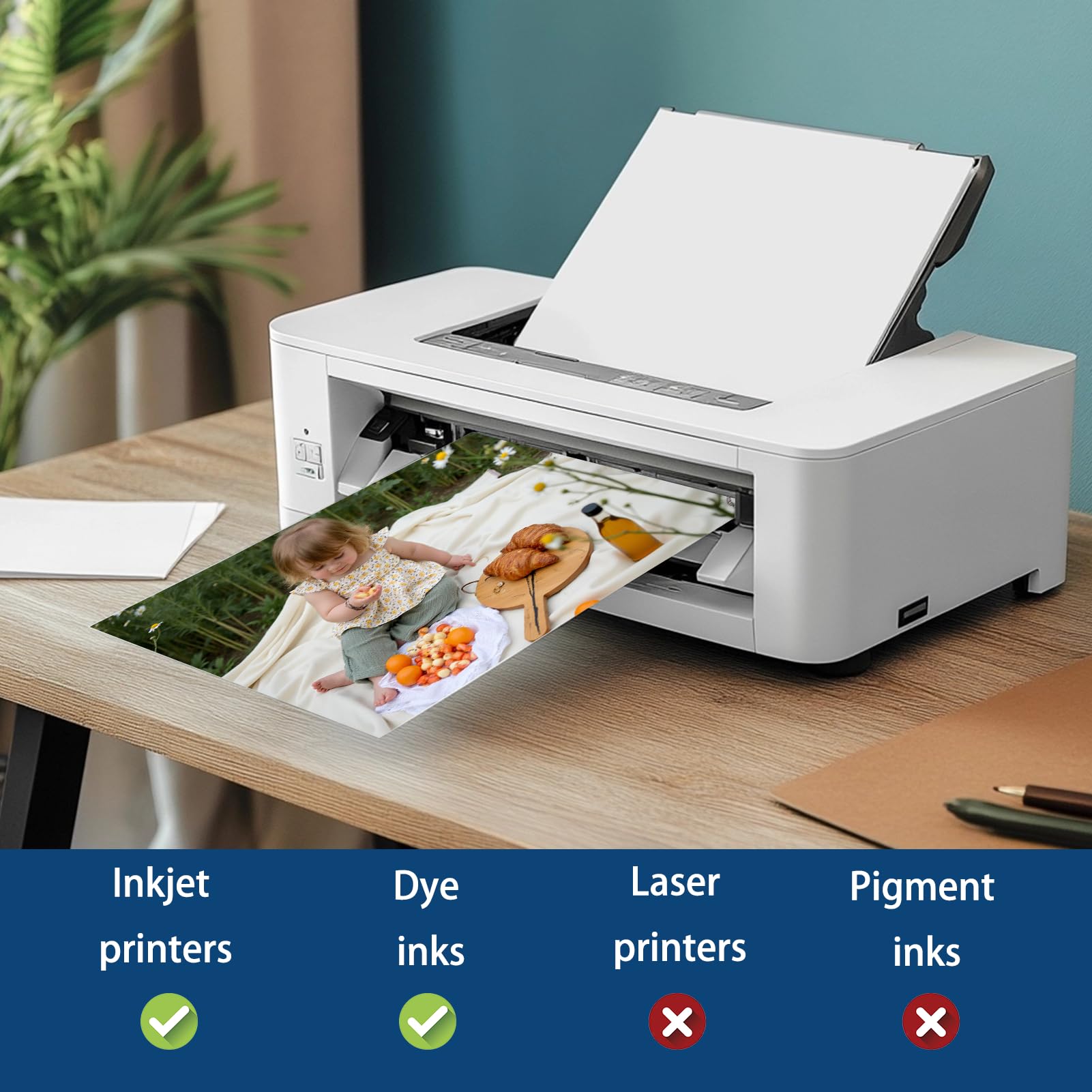 Ditwis Photo Paper - 100 Sheets A4 Glossy, 200 GSM Premium Quality for Inkjet Printing 3