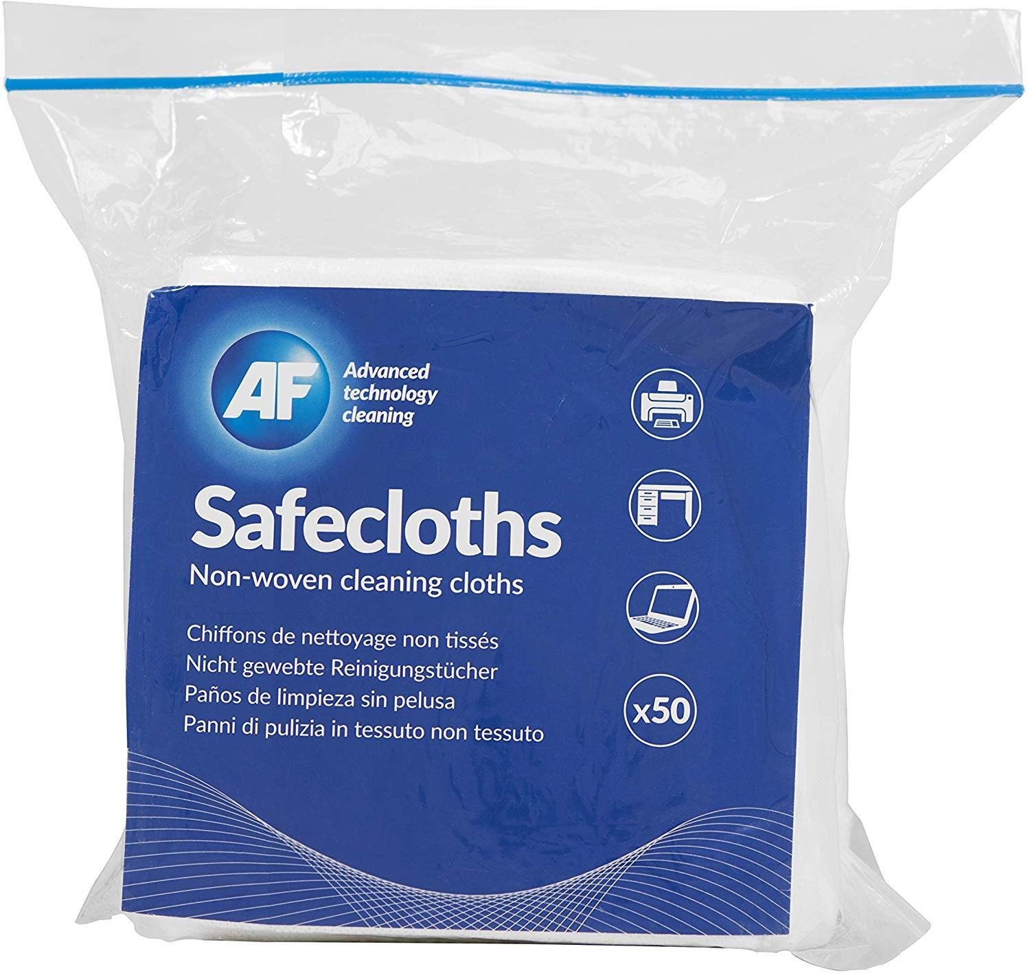 AF Safecloths - Highly Absorbent Lint-Free Wipes for General Use | 340x320mm | Pack of 50 1