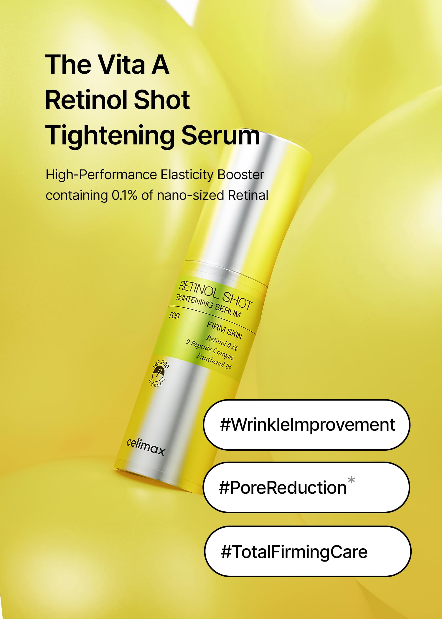 celimax The Vita A Retinol Shot Serum - Anti Wrinkle, Improves Elasticity & Pores | 29.87 ml