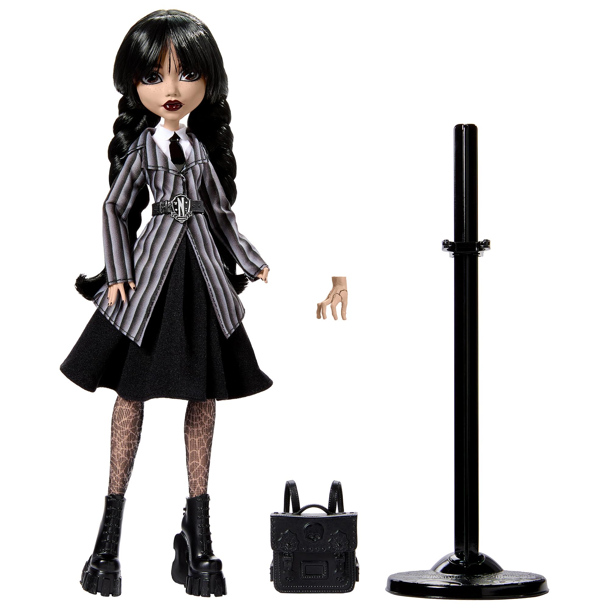 Monster High Wednesday Addams Doll with Accessories - Gothic Style Collectible for Kids 6+ 6