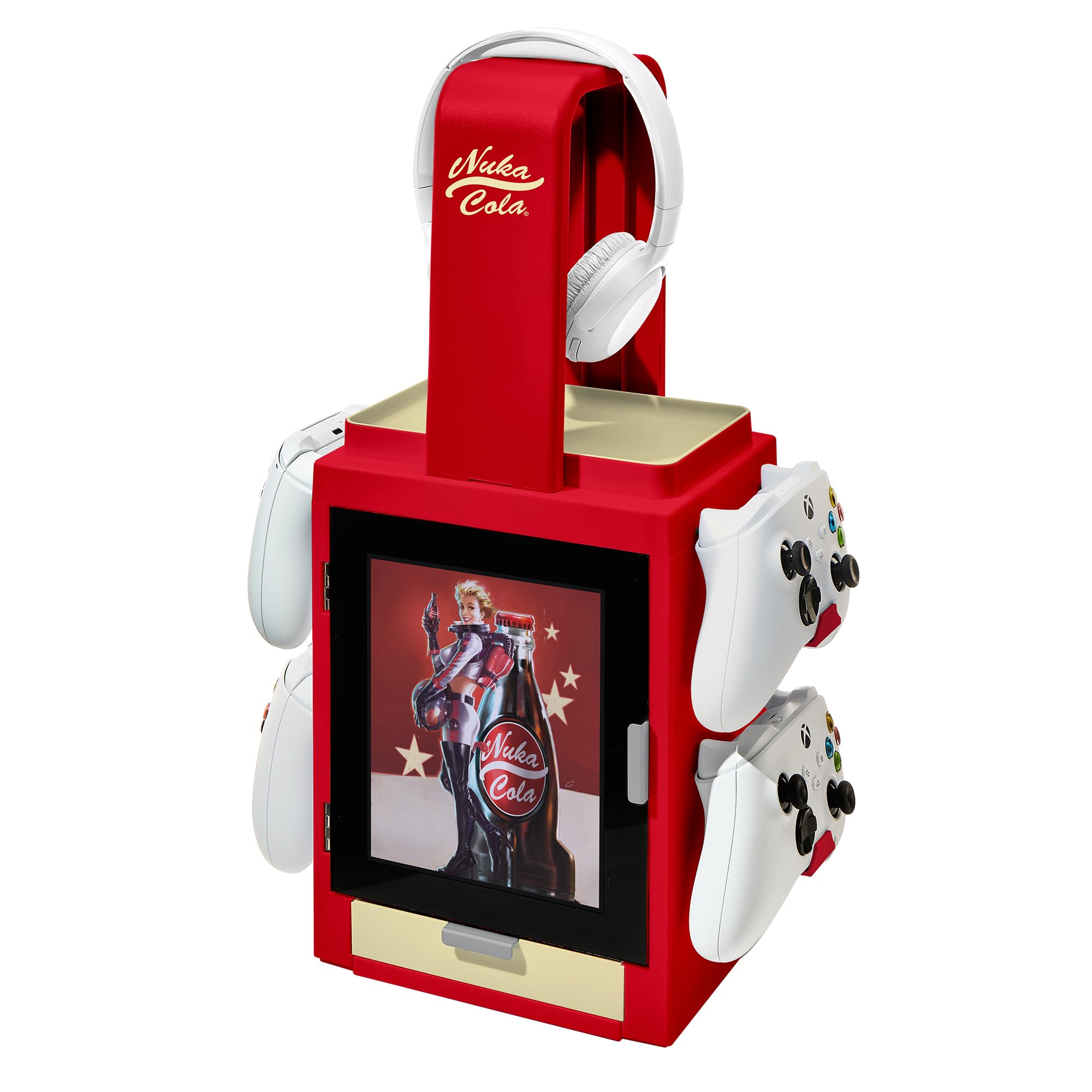 Fallout Nuka Cola LED Light Gaming Locker with Controller Storage by Numskull 1