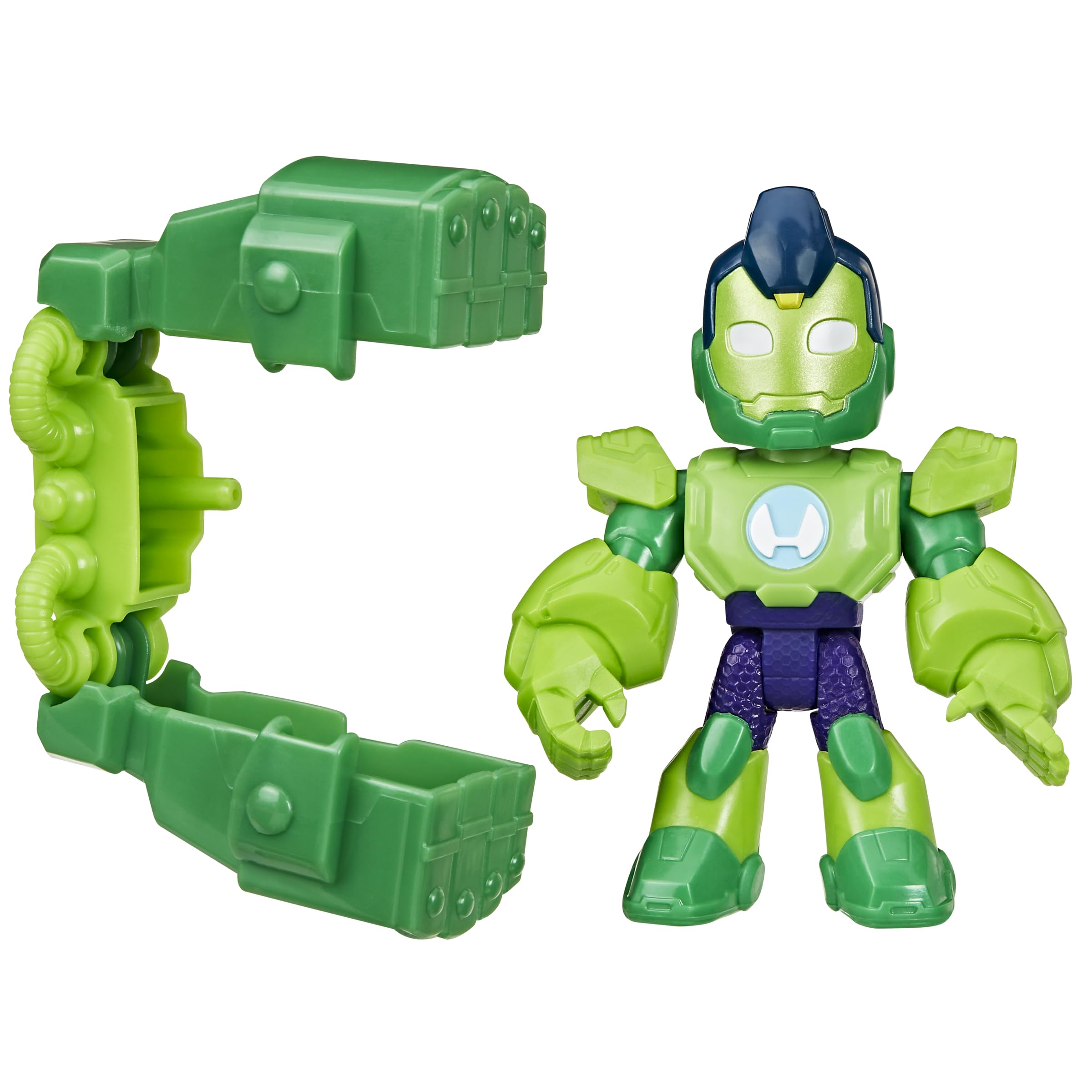 Marvel Iron Hulk Action Figure - 7.6 cm Poseable Toy with Detachable Iron Fists, Ages 3+ 3