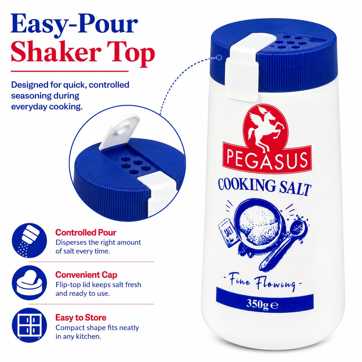 Pegasus Premium Cooking Salt - Coarse, Pure, Non-Iodised | 350g 4