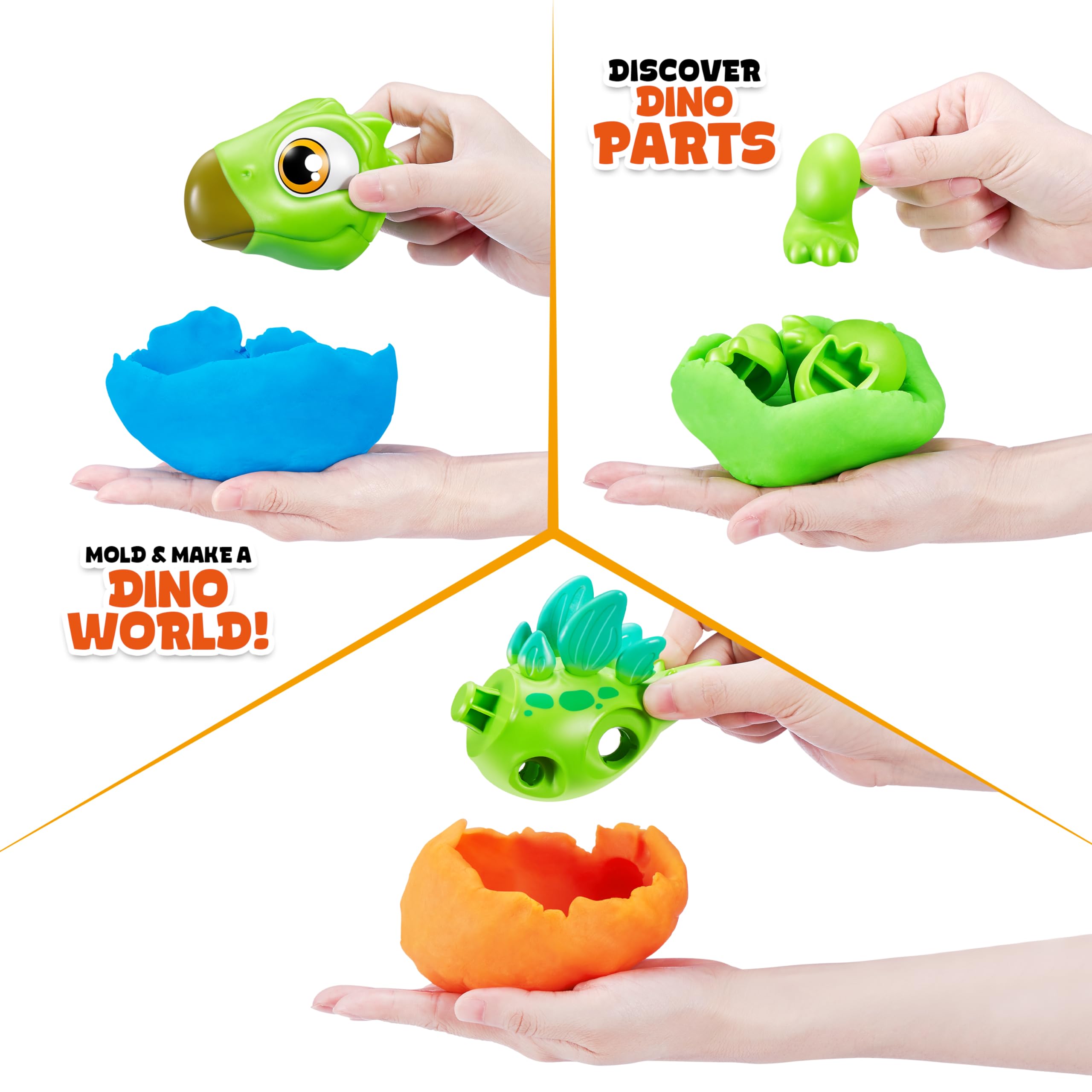 Smashers Junior Dino Dig Egg - Stegosaurus Build & Play Sensory Toy for Toddlers 18m+ 3