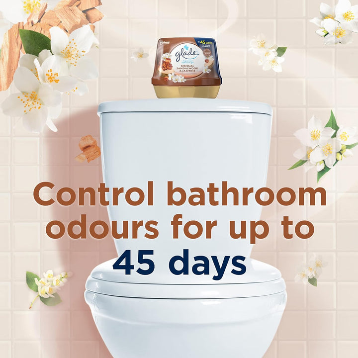 Glade - Sensual Sandalwood & Jasmine Fragranced Bathroom Gel Air Freshener
