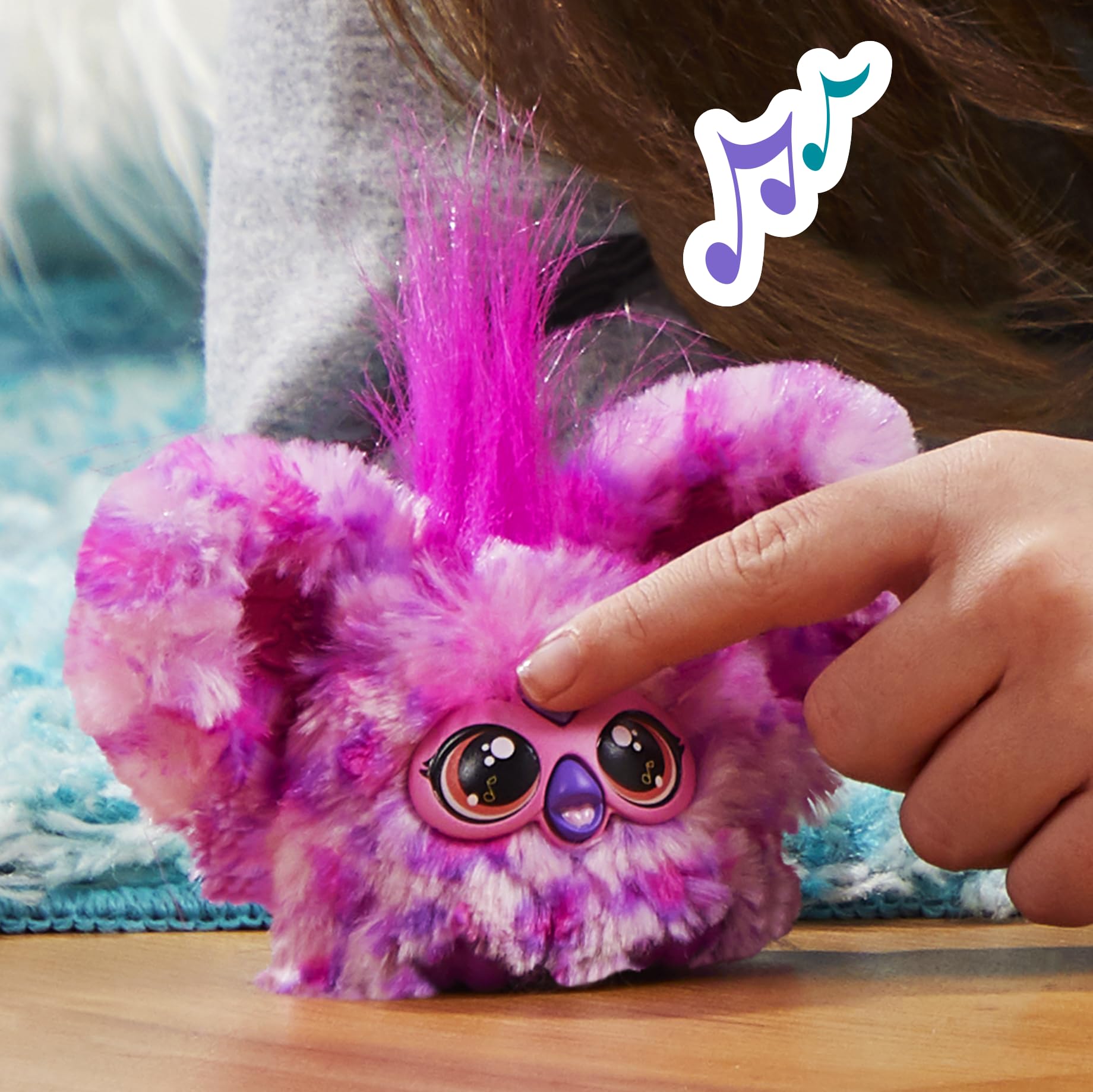 Furby Hip-Bop Mini Electronic Plush Toy, Pink 3