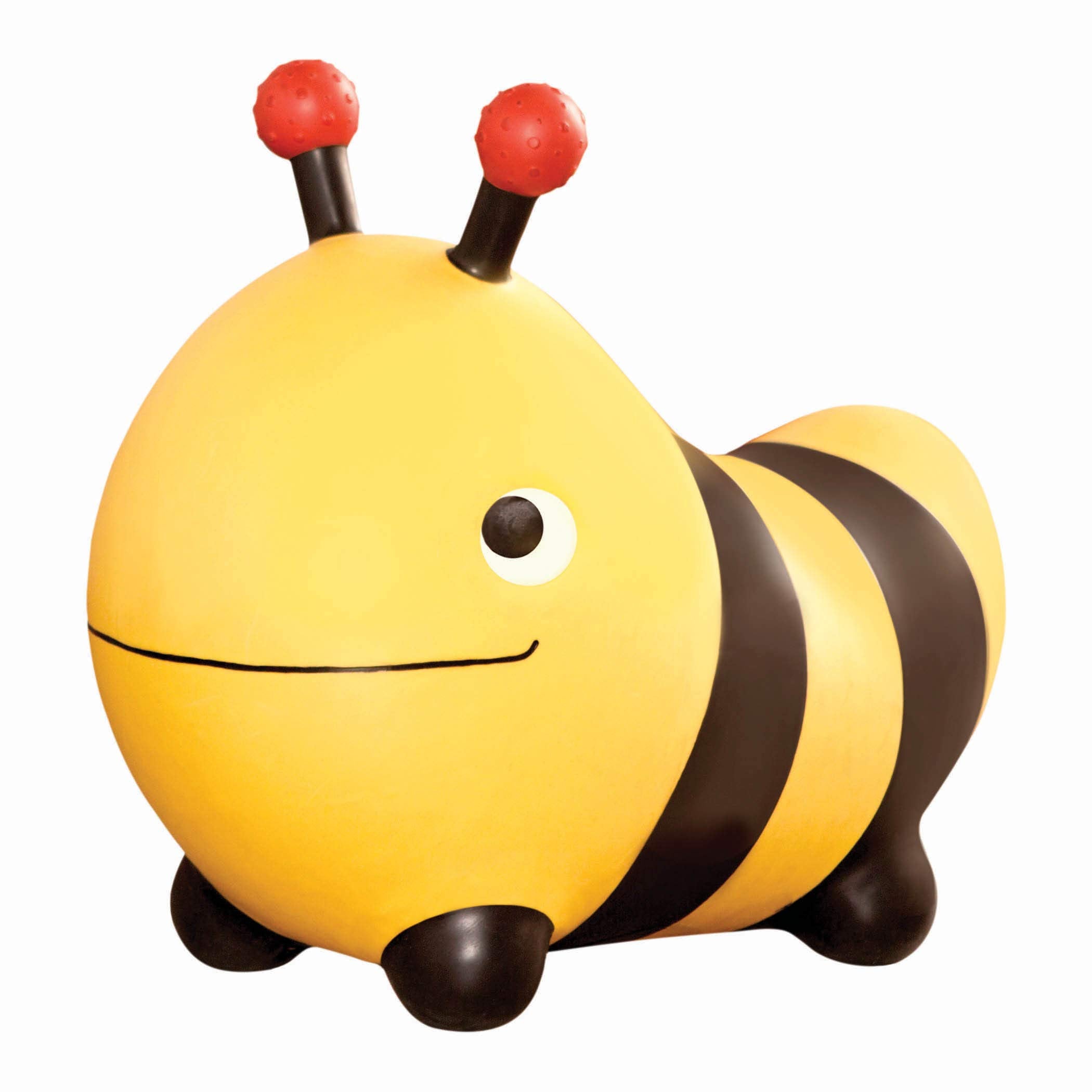 B. toys Inflatable Bee Bouncer Ride-On Toy with Air Pump for Toddlers 18 Months+ 4