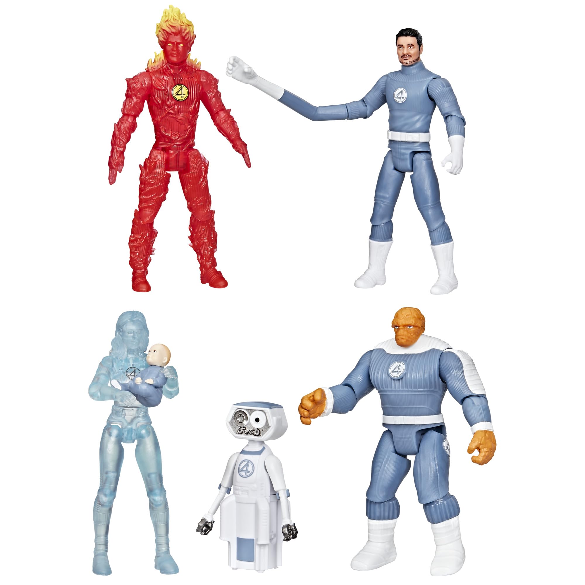 Marvel's First Family 6-Figure Action Set - Epic World of Action Collection for Kids 4+ 2