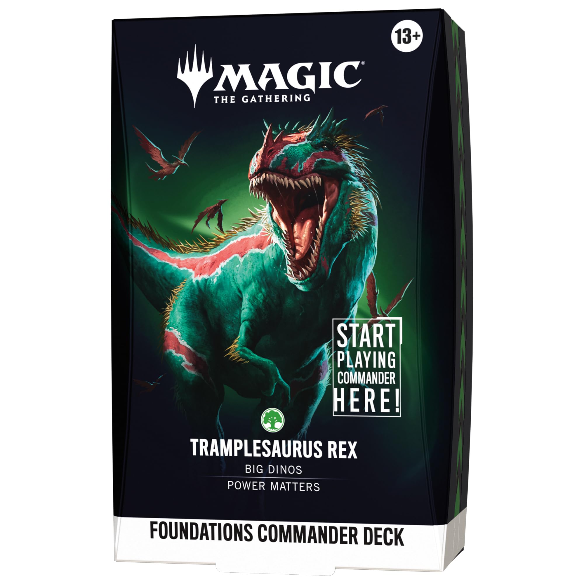 Magic: The Gathering Foundations Commander Deck - Tramplesaurus Rex | 100-Card Deck | Adult 1