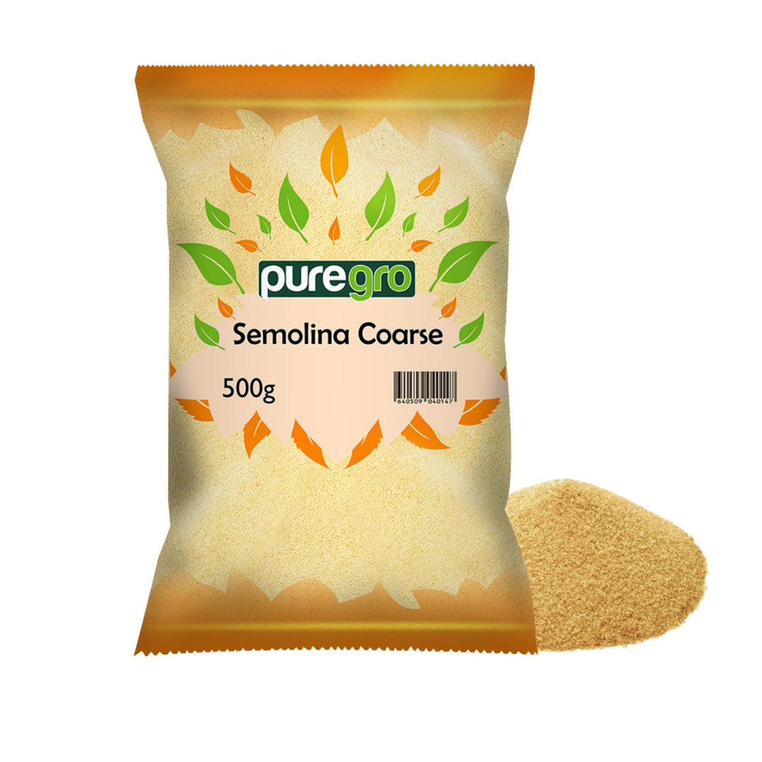 Puregro - Semolina Coarse 500g | 100% Natural Durum Wheat Semolina