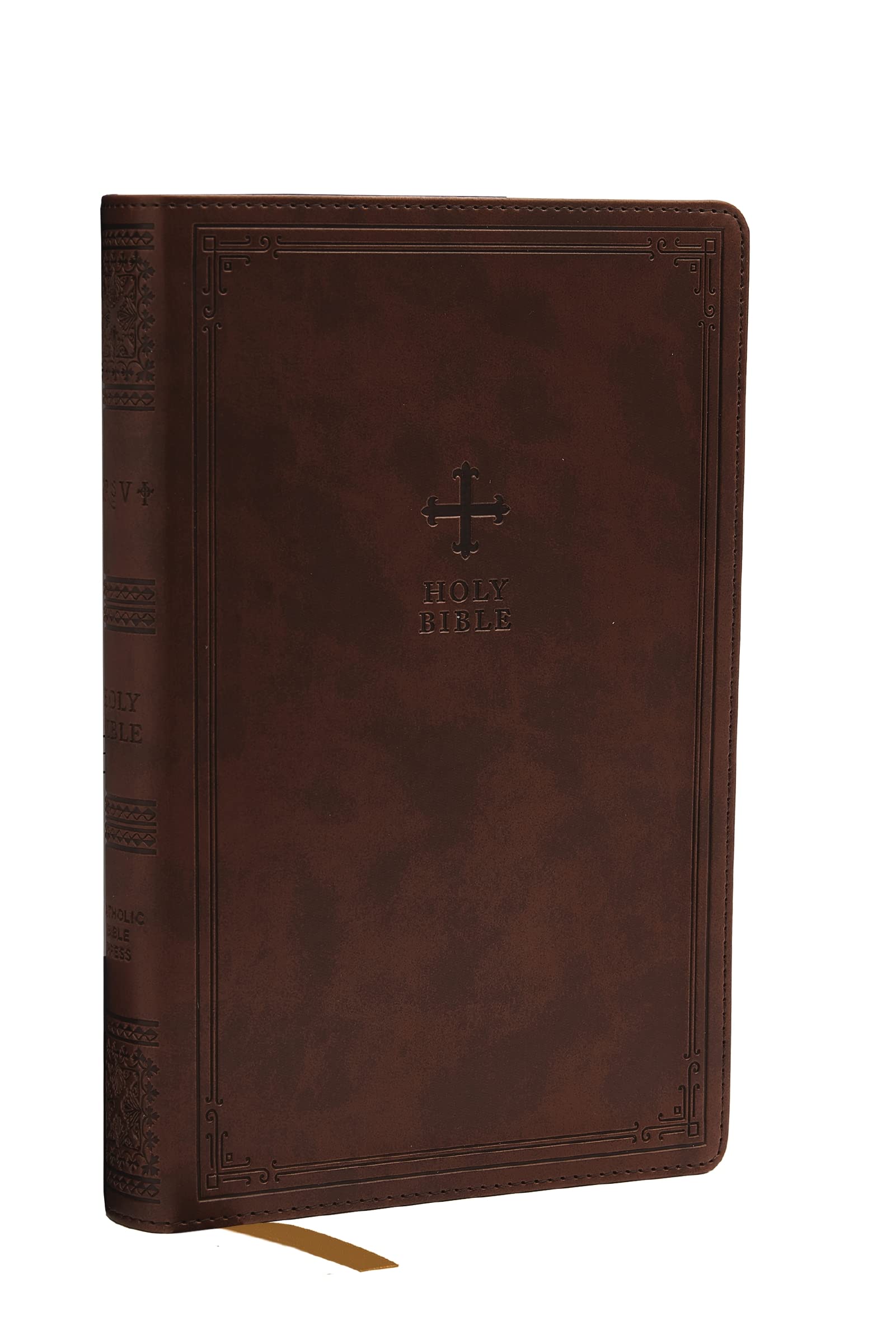 Catholic Bible Press NRSV Catholic Bible, Gift Edition - Leathersoft Brown, Comfort Print 1