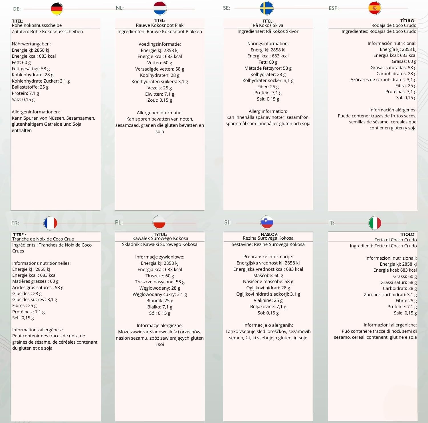 Wholefood Earth - Raw Coconut Slice (1 kg) 4