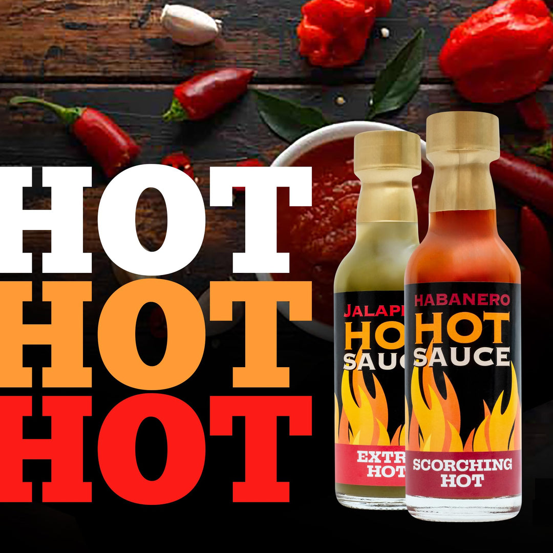 Hot Sauce Gift Set - Chilli Sauce Selection 8 Pack Including Sriracha, Taba