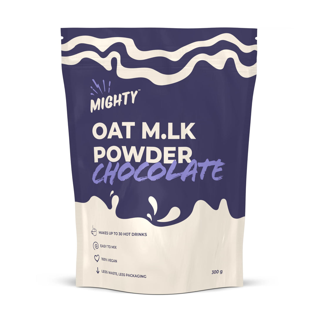 Mighty Chocolate Oat M.LK Powder (300g Bag, Makes Up to 30 Hot Drinks), Vegan Plant-Based Coffee Creamer
