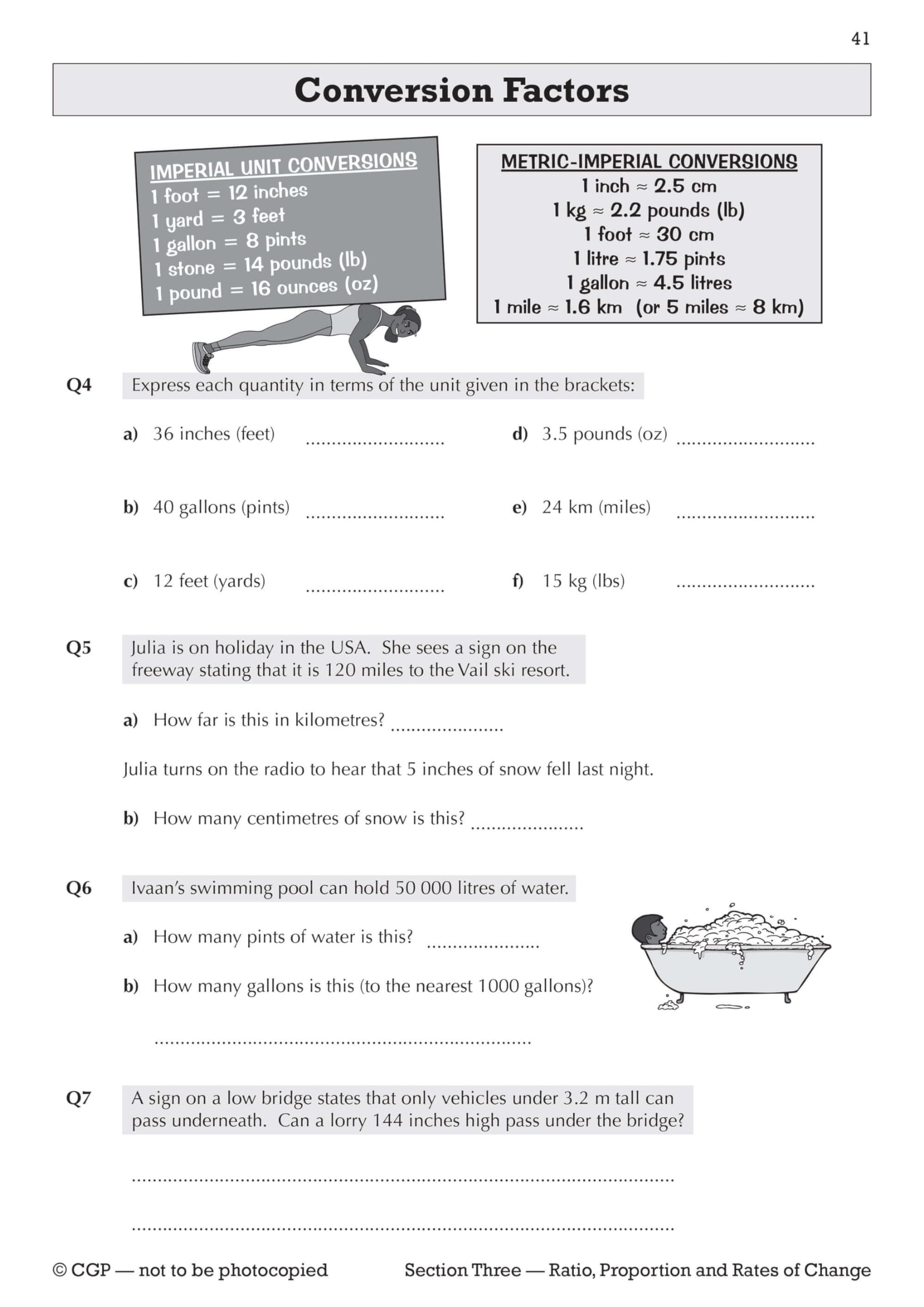 CGP KS3 Maths Workbook - Foundation Level Practice Questions with Answers | Paperback | 2023 7