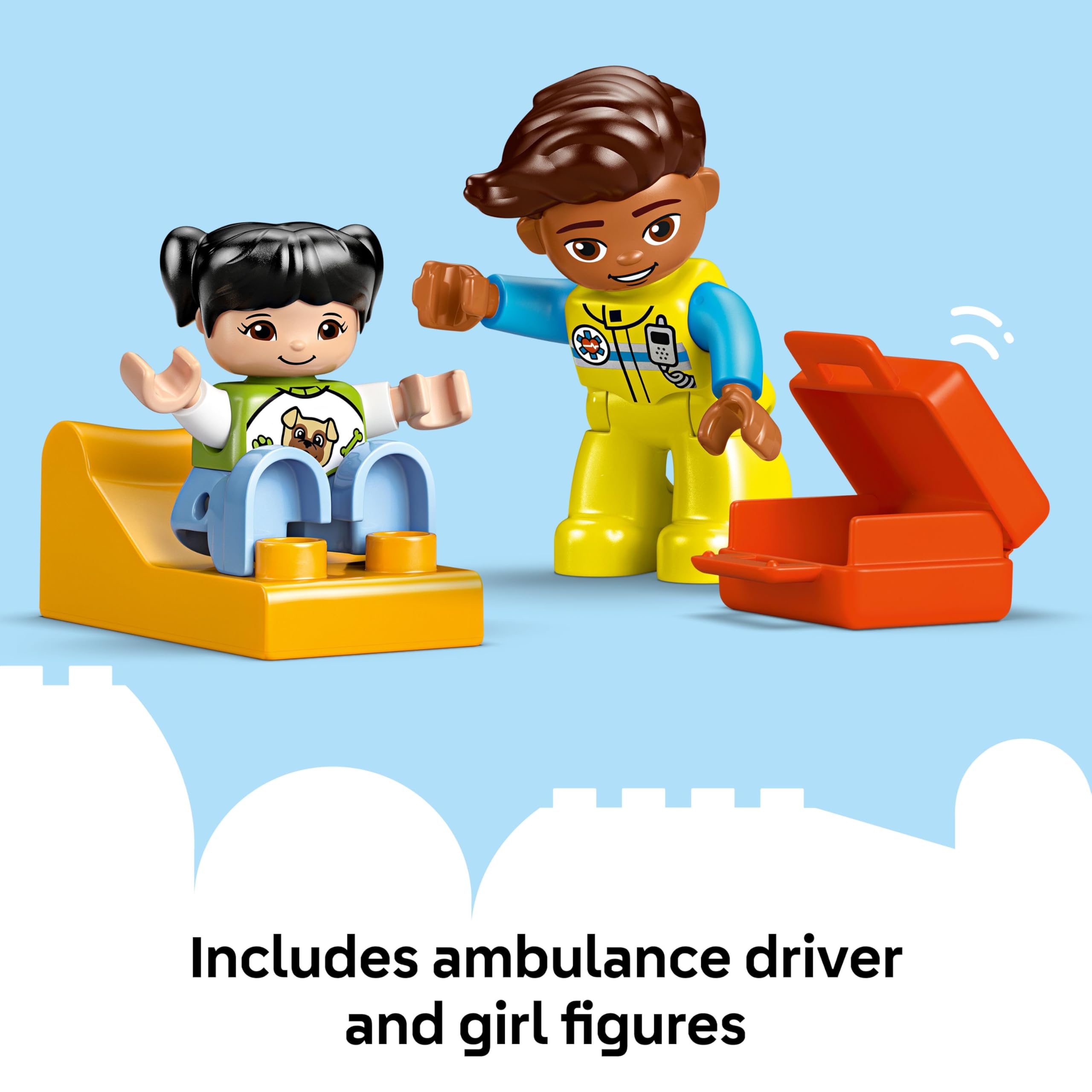 LEGO DUPLO Ambulance & Driver Set - Educational Role Play Toy for Toddlers 2+ 9