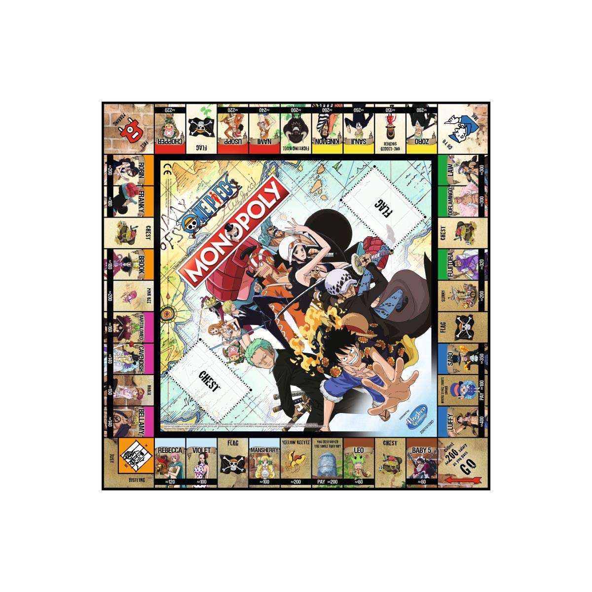 Winning Moves One Piece Monopoly Board Game - Dressrosa Edition 7