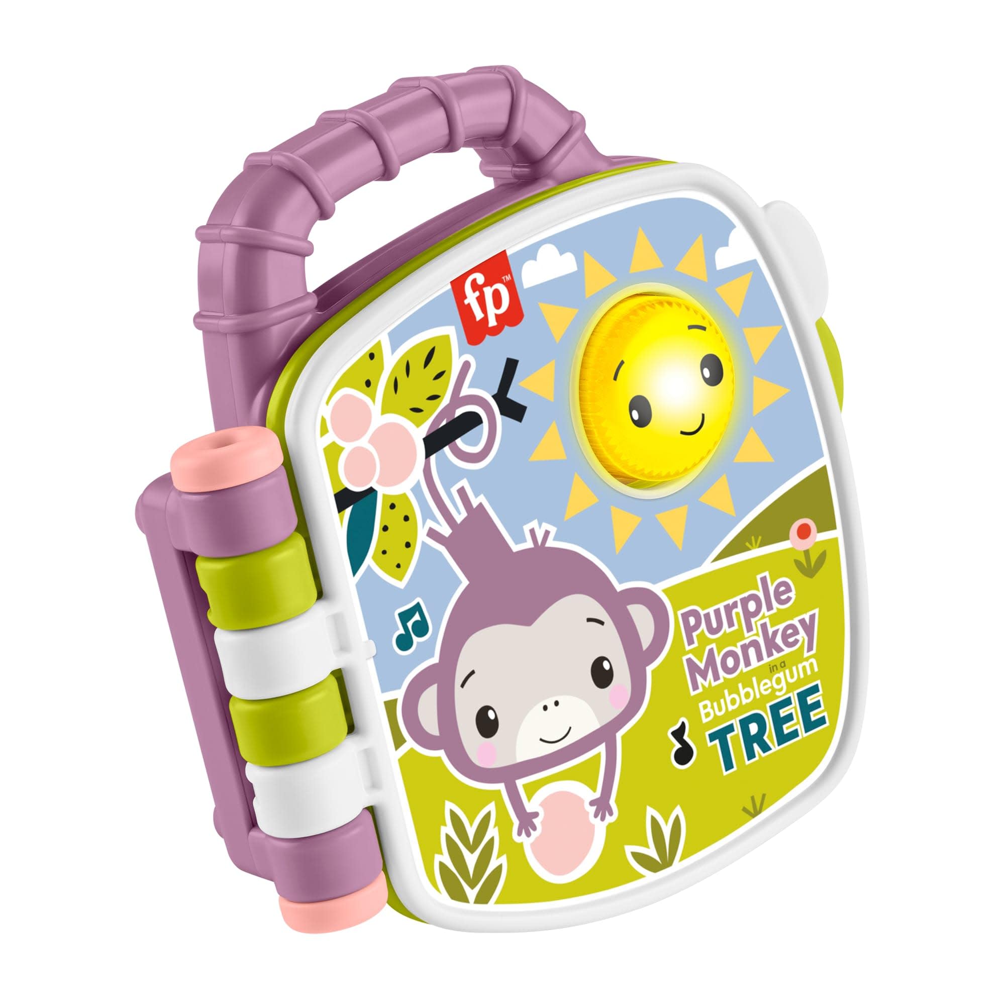 Fisher-Price Purple Monkey Musical Storybook - Lights, Sounds & Song for Babies 6M+ 1