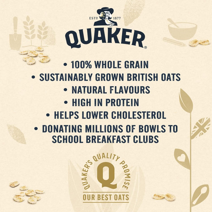 Quaker Oat So Simple Protein Golden Syrup Porridge, 8x43g