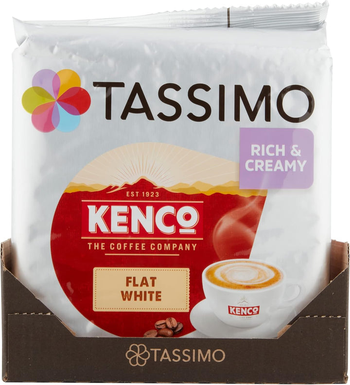 Tassimo Kenco Flat White Coffee Pods x8 (Pack of 5) - 40 Total Drinks