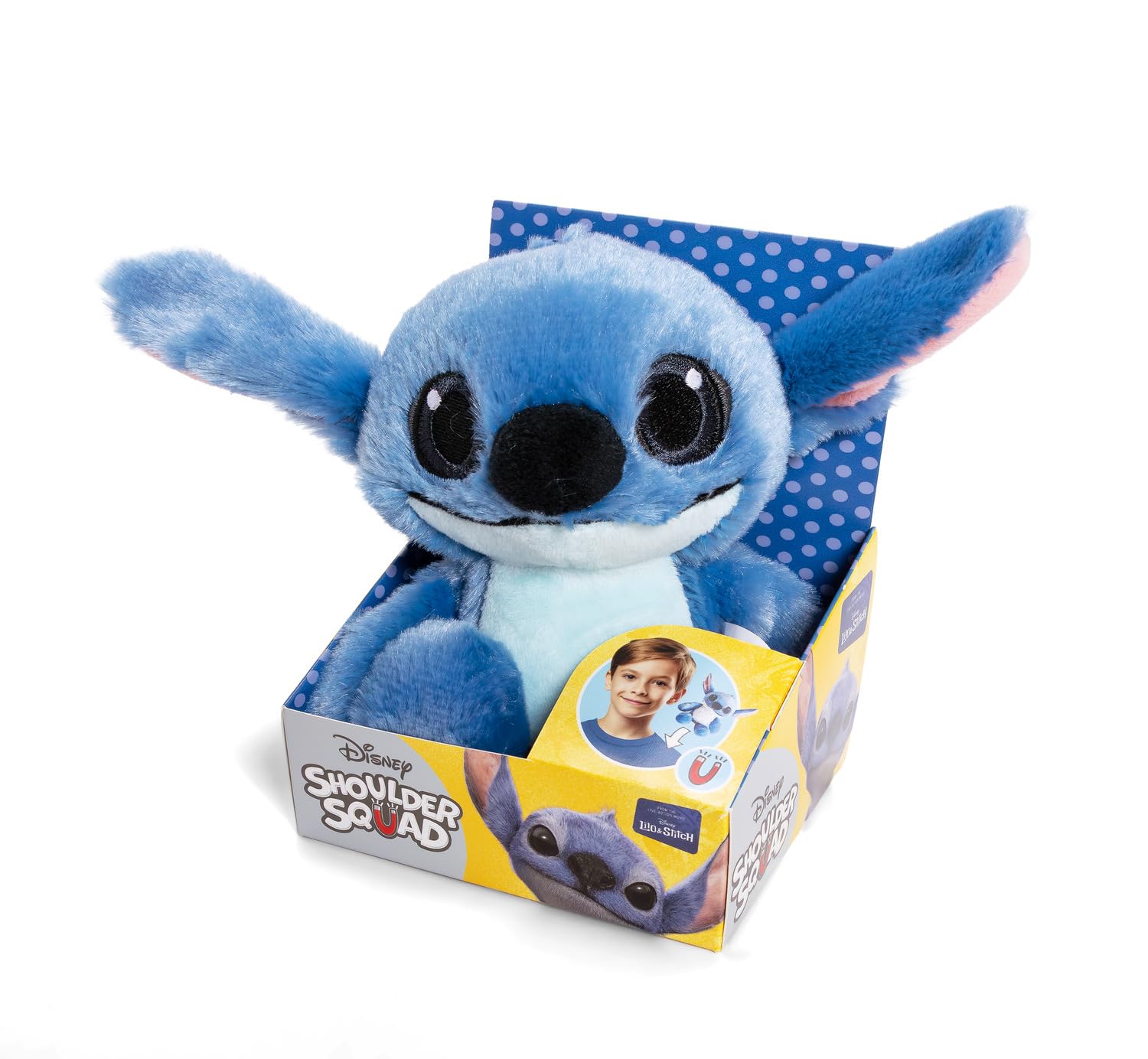 Simba Disney Lilo & Stitch Shoulder Squad Wearable Plush - 13 cm, Magnetic Attachment 8