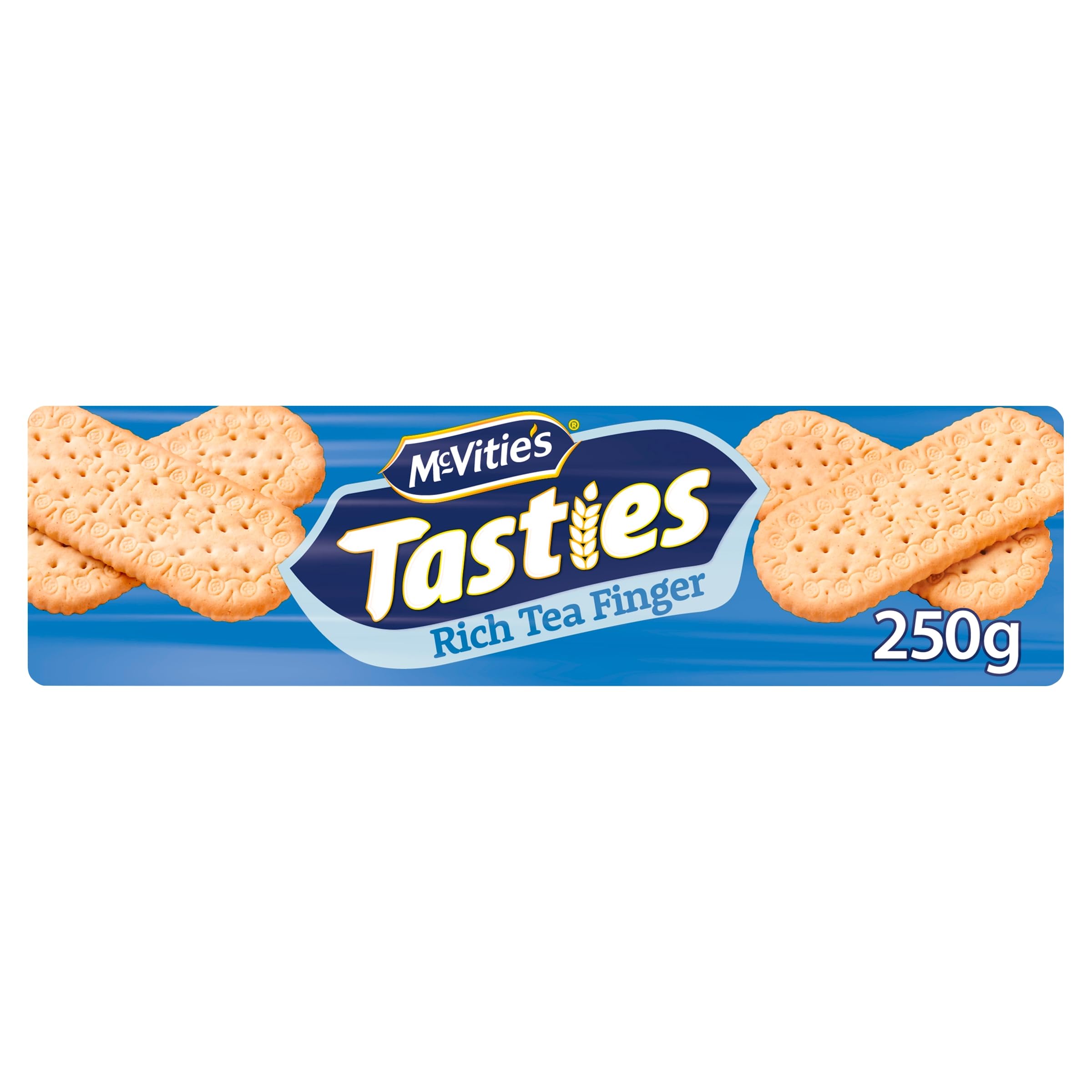 McVitie's Tasties Rich Tea Finger Biscuits - Classic Crisp Texture | 250g Pack 1