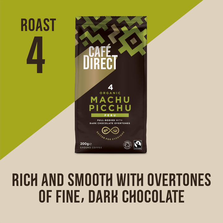 Cafedirect Machu Picchu Organic Ground Coffee, 227g