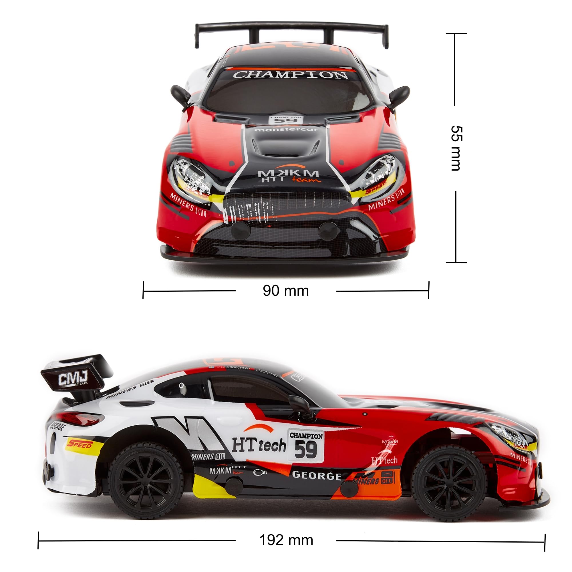 Road Rebel Redline Racer - 1:24 Scale RC Car with 2.4GHz Remote Control 15