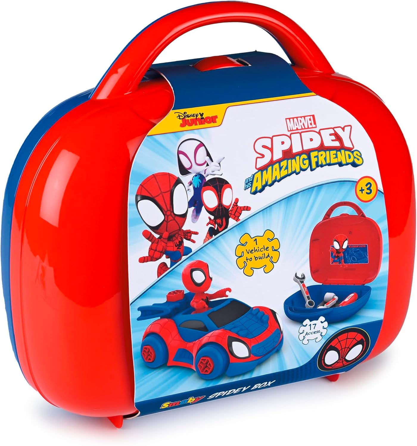 Smoby Spidey and His Amazing Friends Tool Box - Build Spidey's Crawler with Tools & Figure 1