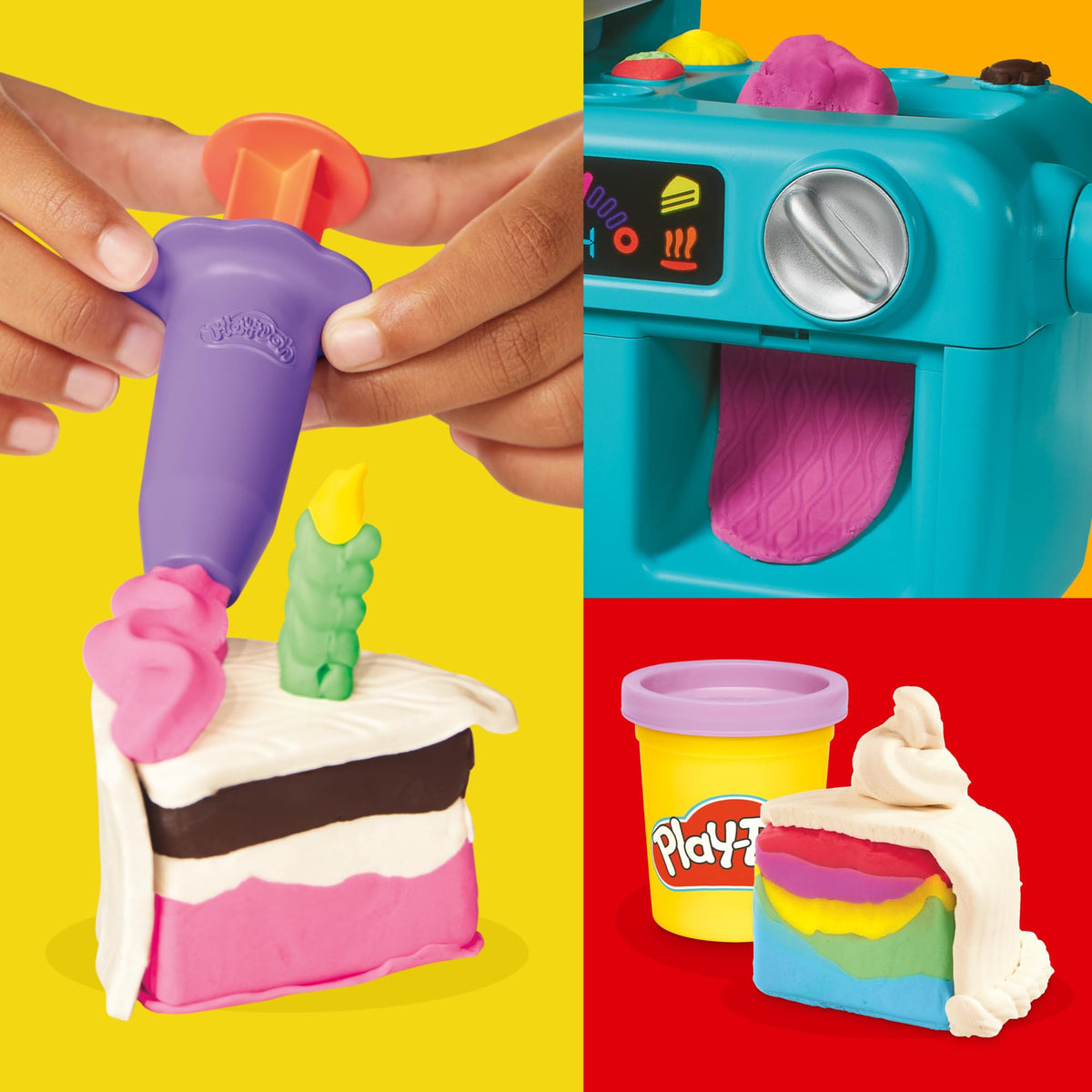 Play-Doh Super Slice Cake Playset - 11 Cans, Age 3+
