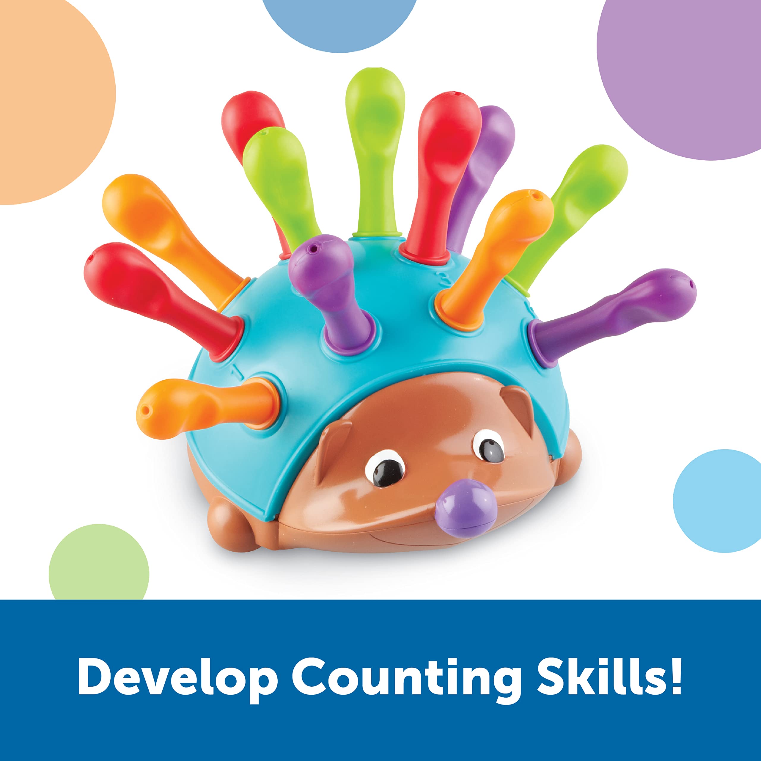 Learning Resources Spike the Fine Motor Hedgehog - Educational Peg Play Toy for Toddlers 18m+