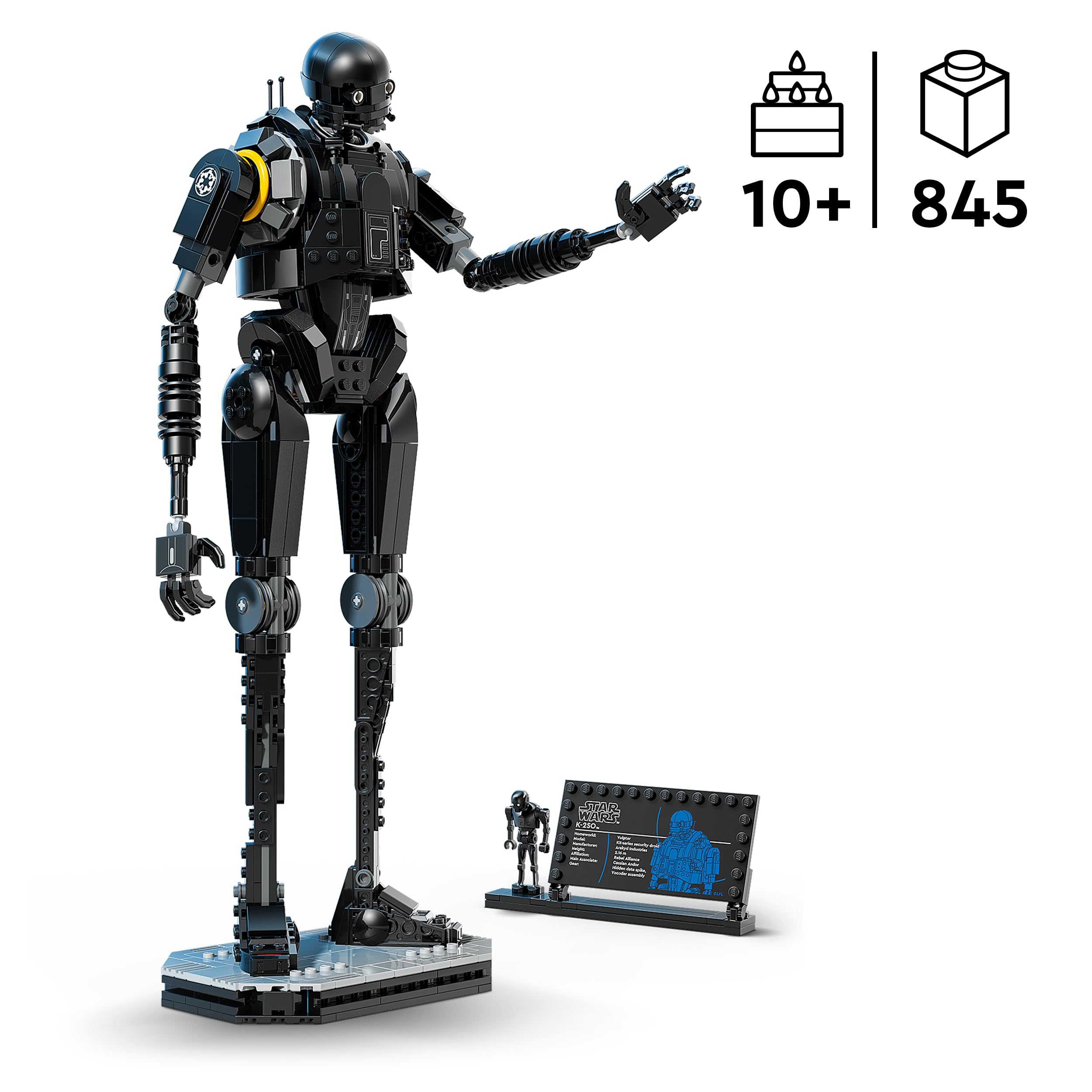 LEGO Star Wars 75434 K-2SO Security Droid Figure - Posable Play & Display B 4