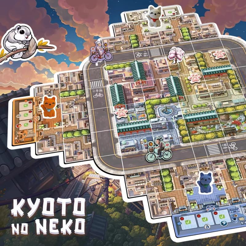 Matagot Kyoto No Neko Board Game | 2-4 Players | Standard Edition 2