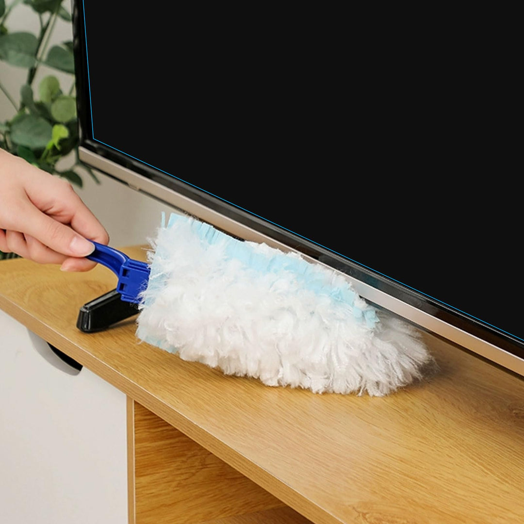 ASelected Fluffy Duster Refills 30 Pcs with 1 Handle - Reusable Cleaning Tool for Home