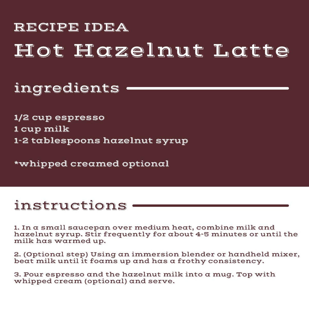 Matteo's Sugar Free Coffee Flavoring Syrup, Hazelnut, 0 Calorie, Keto Friendly, 25.4 Oz
