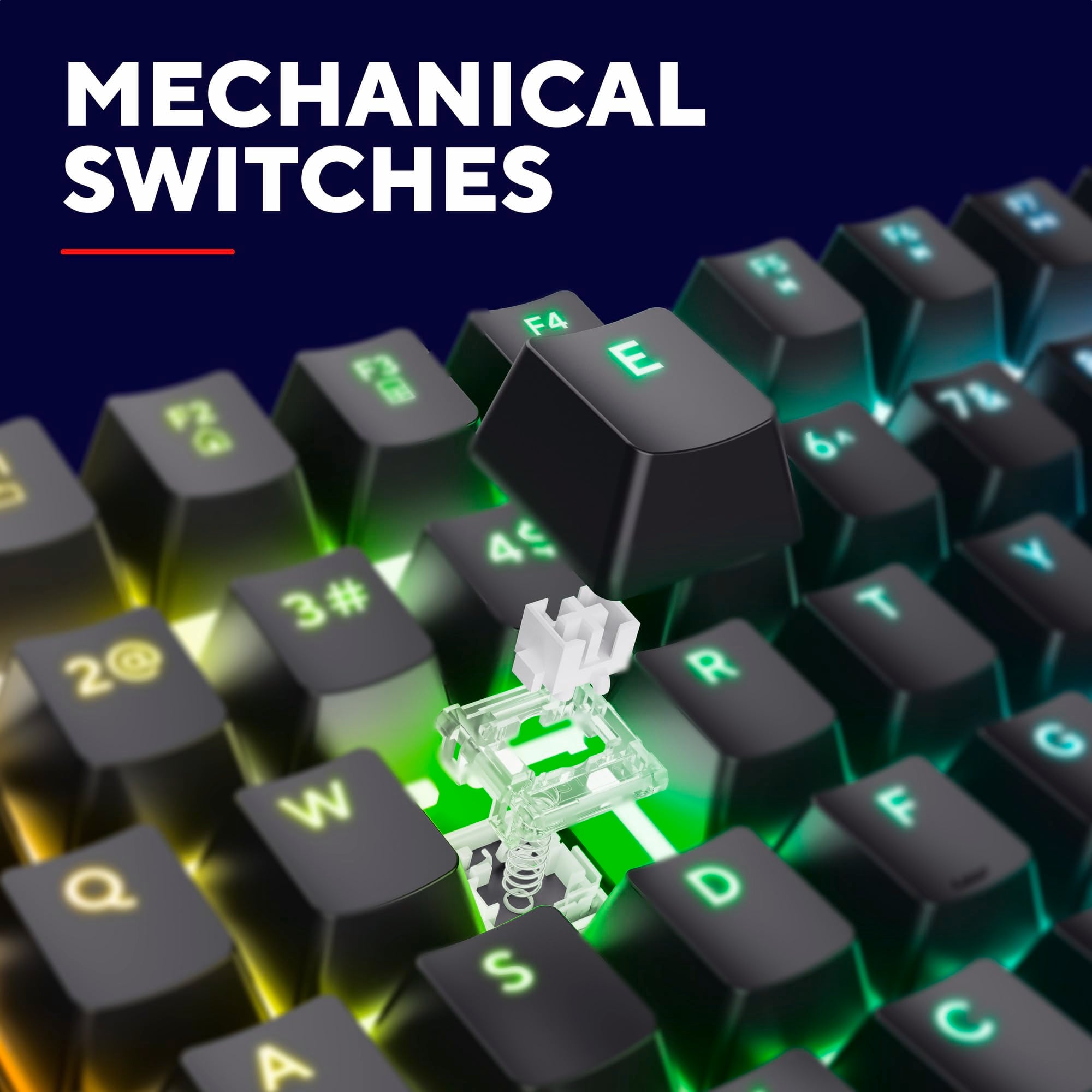 GXTrust GXT 871 Zora Mechanical Gaming Keyboard - UK Layout, RGB Illumination, Aluminium Top Plate 5