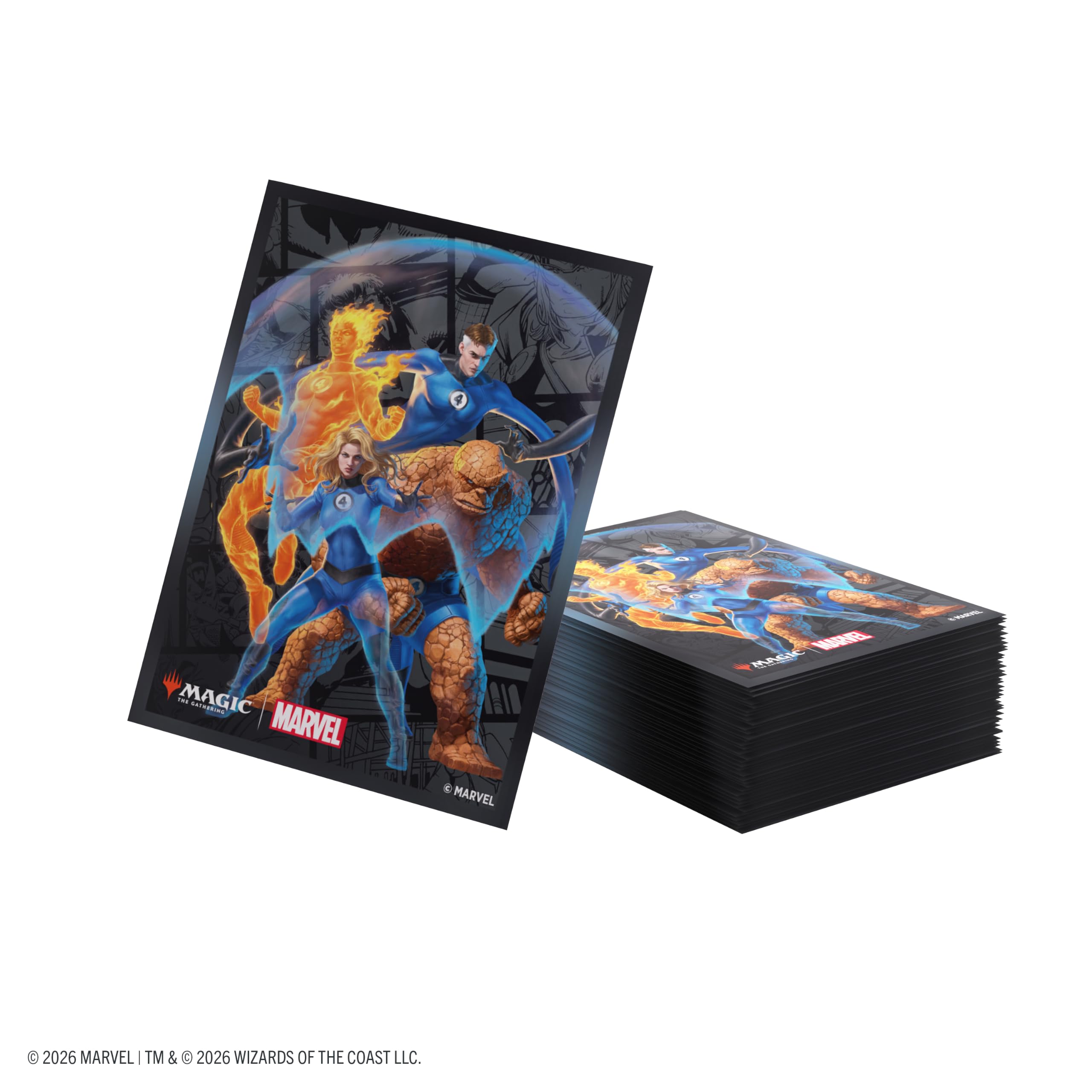 Gamegenic Premium Art Sleeves - Fantastic Four Design | 105 Sleeves | Standard Card Size 3