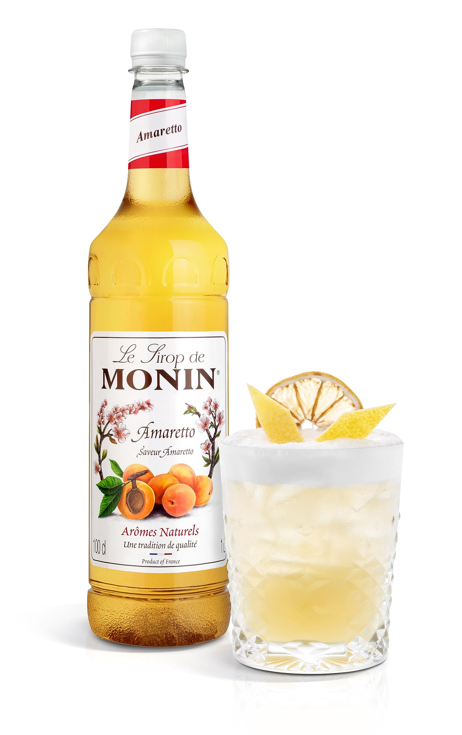 Monin Amaretto Syrup - 1L PET Bottle | Natural Almond & Stone Fruit Flavor | Vegan & Allergen-Free 3